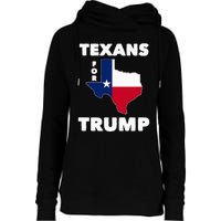 Texans For Trump President 2024 Texas Womens Funnel Neck Pullover Hood