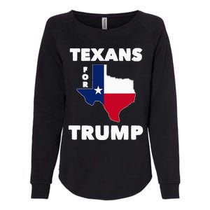 Texans For Trump President 2024 Texas Womens California Wash Sweatshirt