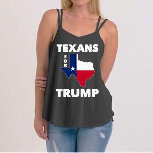 Texans For Trump President 2024 Texas Women's Strappy Tank