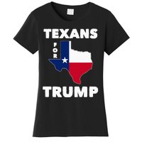 Texans For Trump President 2024 Texas Women's T-Shirt