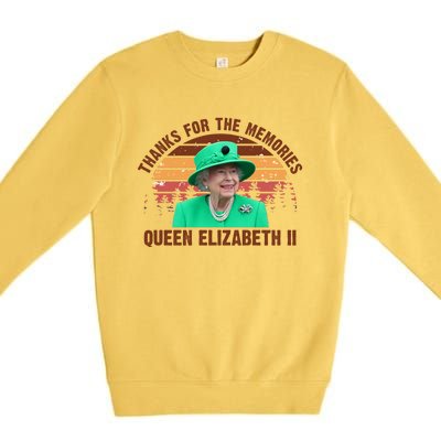 Thanks For The Memories Queen Elizabeth II Premium Crewneck Sweatshirt