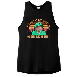 Thanks For The Memories Queen Elizabeth II Ladies PosiCharge Tri-Blend Wicking Tank