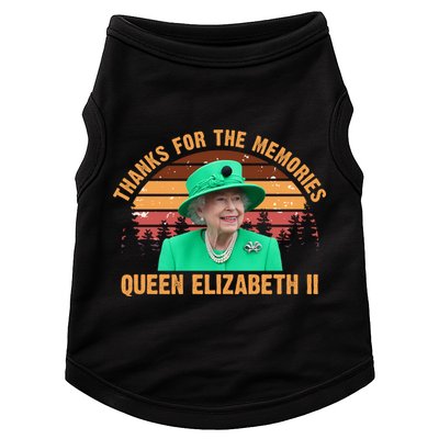Thanks For The Memories Queen Elizabeth II Doggie Tank