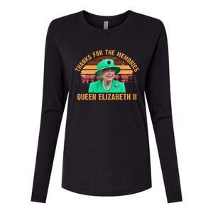 Thanks For The Memories Queen Elizabeth II Womens Cotton Relaxed Long Sleeve T-Shirt