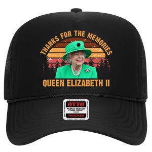 Thanks For The Memories Queen Elizabeth II High Crown Mesh Back Trucker Hat