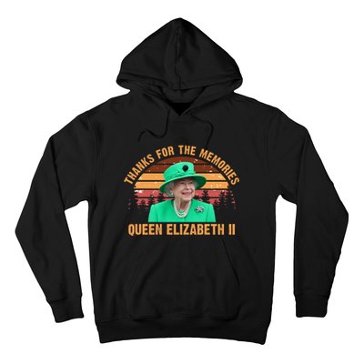 Thanks For The Memories Queen Elizabeth II Hoodie