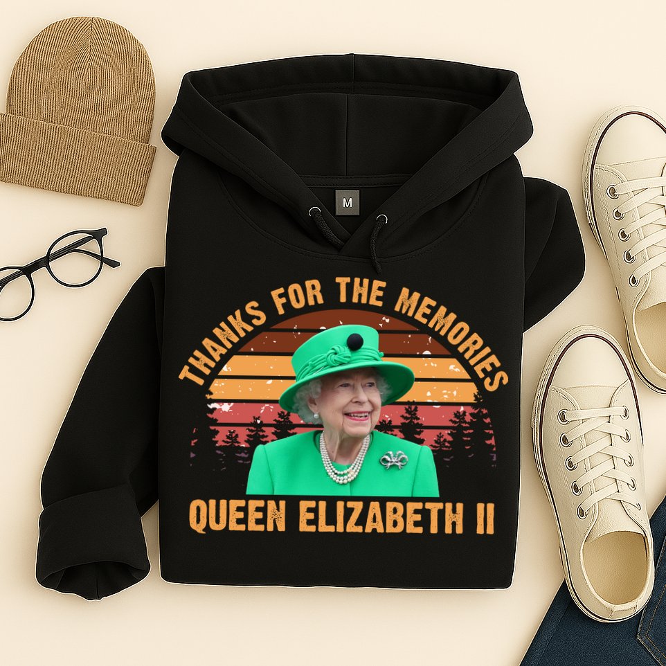 Thanks For The Memories Queen Elizabeth II Hoodie