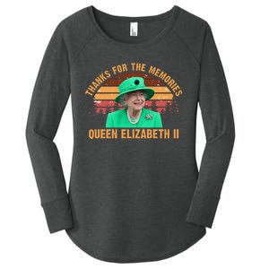 Thanks For The Memories Queen Elizabeth II Women's Perfect Tri Tunic Long Sleeve Shirt