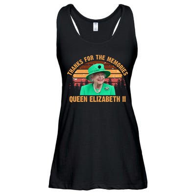 Thanks For The Memories Queen Elizabeth II Ladies Essential Flowy Tank