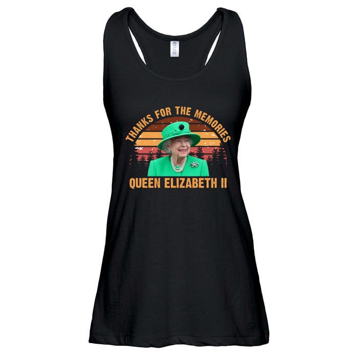 Thanks For The Memories Queen Elizabeth II Ladies Essential Flowy Tank