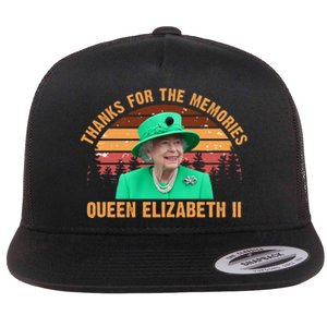 Thanks For The Memories Queen Elizabeth II Flat Bill Trucker Hat