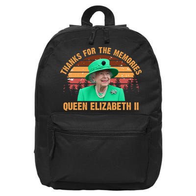 Thanks For The Memories Queen Elizabeth II 16 in Basic Backpack