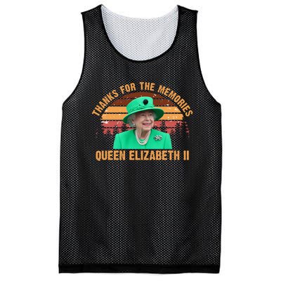 Thanks For The Memories Queen Elizabeth II Mesh Reversible Basketball Jersey Tank