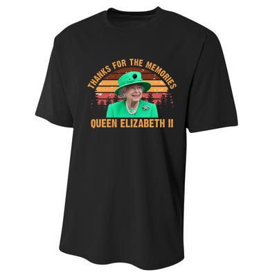 Thanks For The Memories Queen Elizabeth II Performance Sprint T-Shirt