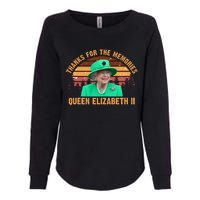 Thanks For The Memories Queen Elizabeth II Womens California Wash Sweatshirt