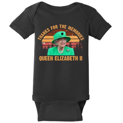 Thanks For The Memories Queen Elizabeth II Baby Bodysuit