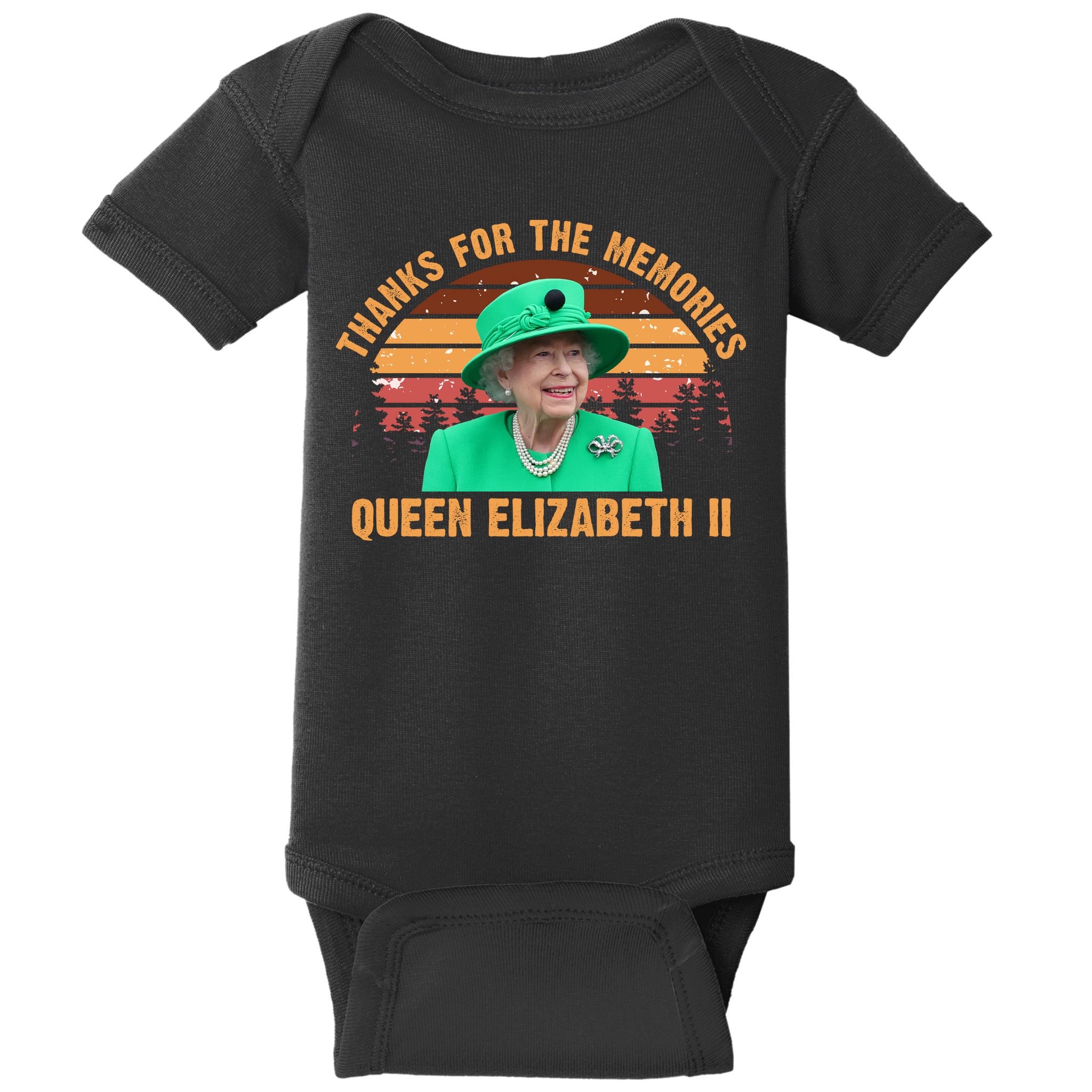 Thanks For The Memories Queen Elizabeth II Baby Bodysuit