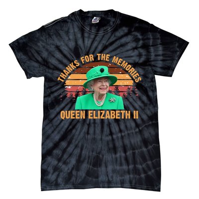 Thanks For The Memories Queen Elizabeth II Tie-Dye T-Shirt