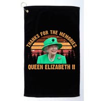 Thanks For The Memories Queen Elizabeth II Golf Towel