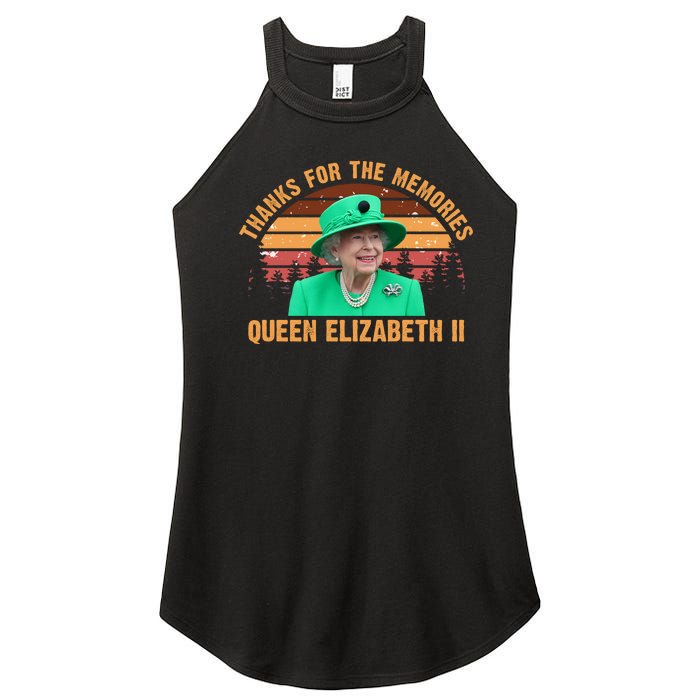 Thanks For The Memories Queen Elizabeth II Women's Perfect Tri Rocker Tank