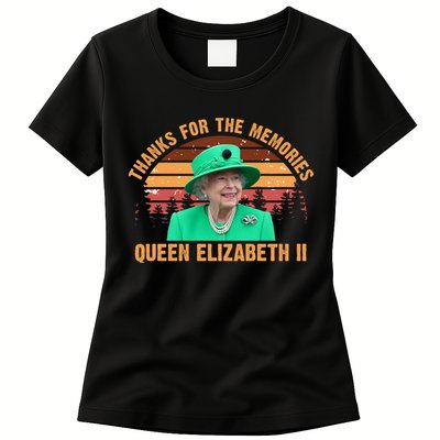 Thanks For The Memories Queen Elizabeth II Womens T-Shirt
