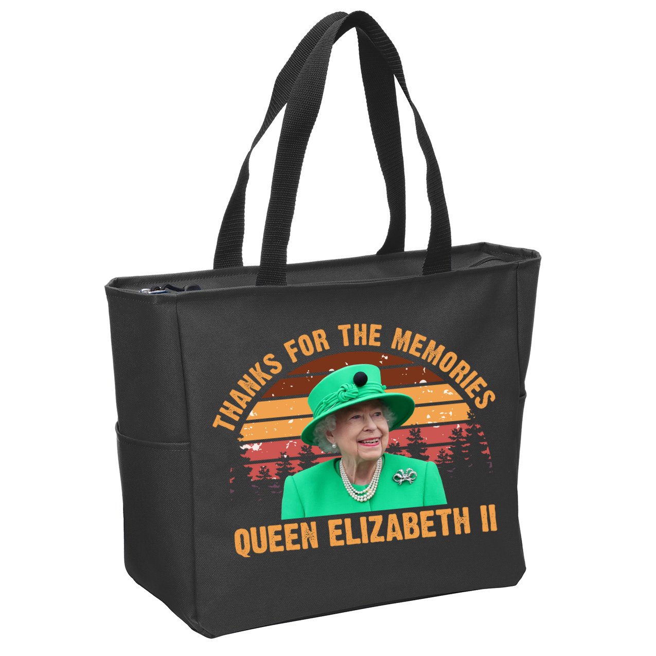 Thanks For The Memories Queen Elizabeth II Zip Tote Bag