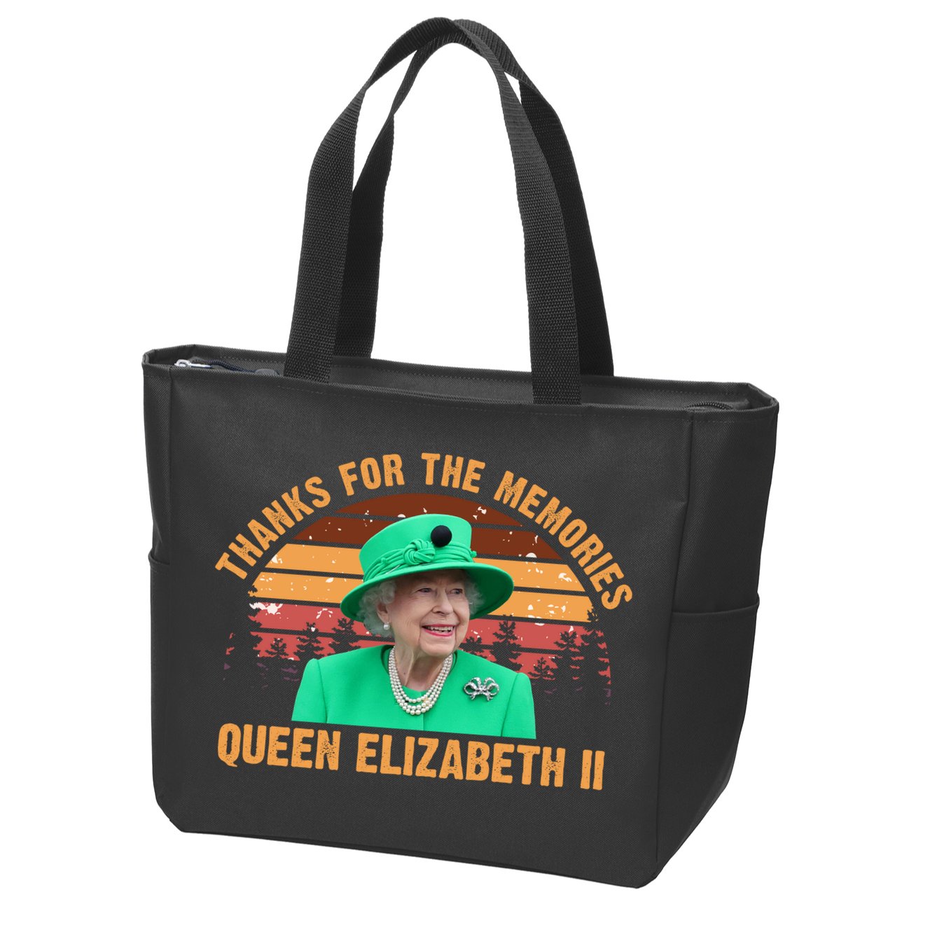 Thanks For The Memories Queen Elizabeth II Zip Tote Bag