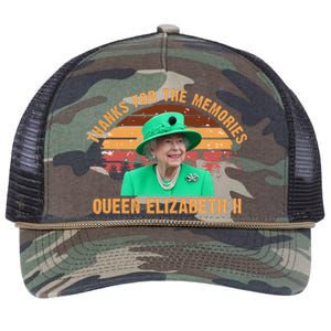 Thanks For The Memories Queen Elizabeth II Retro Rope Trucker Hat Cap