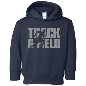 Track Field Themed Design Graphic Track Field Toddler Hoodie