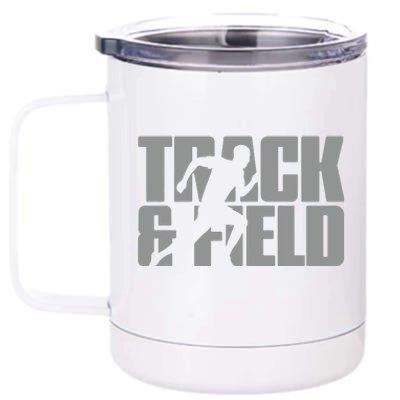 Track Field Themed Design Graphic Track Field 12 oz Stainless Steel Tumbler Cup