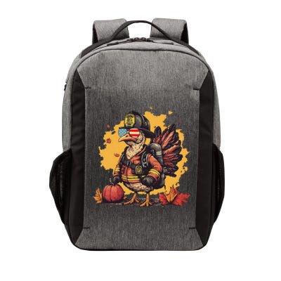 Thanksgiving Firefighter Turkey Fireman Vector Backpack