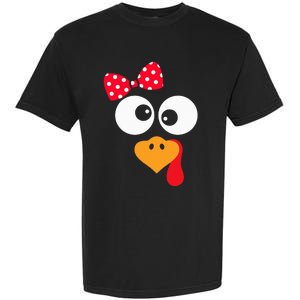 Thanksgiving Funny Turkey Face Costume Garment-Dyed Heavyweight T-Shirt