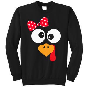 Thanksgiving Funny Turkey Face Costume Sweatshirt