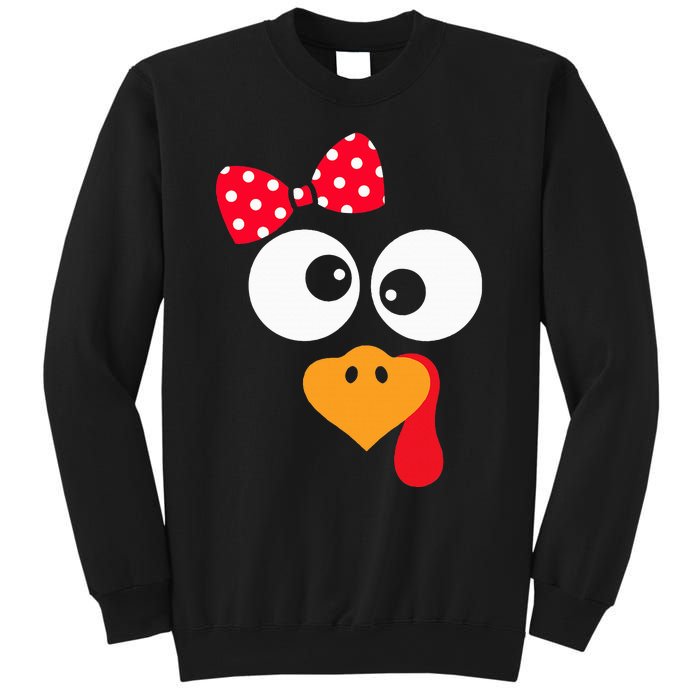 Thanksgiving Funny Turkey Face Costume Sweatshirt