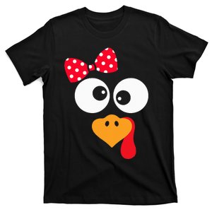 Thanksgiving Funny Turkey Face Costume T-Shirt