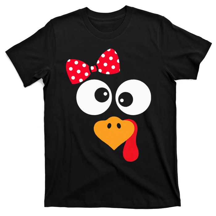 Thanksgiving Funny Turkey Face Costume T-Shirt