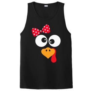 Thanksgiving Funny Turkey Face Costume PosiCharge Competitor Tank