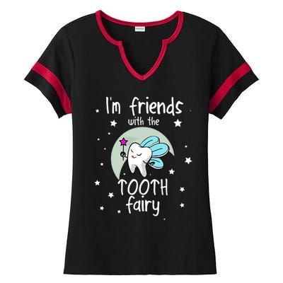 Tooth Fairy Teeth Dentist Dental Hygienist Assistant Gift Ladies Halftime Notch Neck Tee