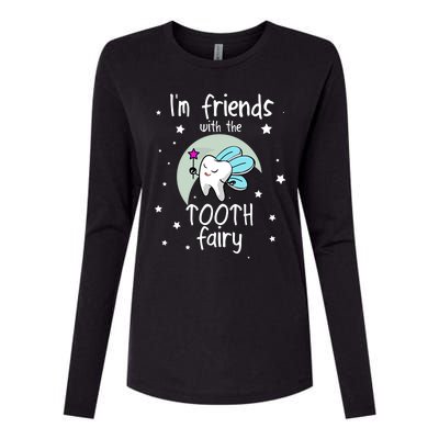 Tooth Fairy Teeth Dentist Dental Hygienist Assistant Gift Womens Cotton Relaxed Long Sleeve T-Shirt