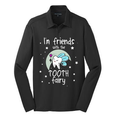 Tooth Fairy Teeth Dentist Dental Hygienist Assistant Gift Silk Touch Performance Long Sleeve Polo