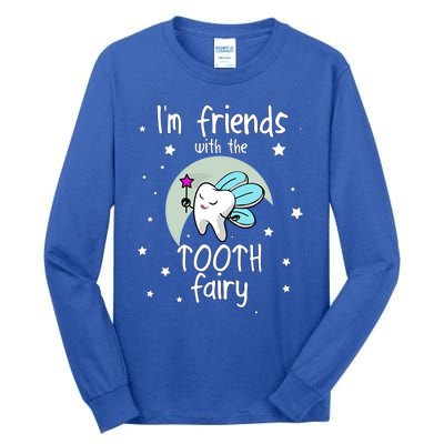 Tooth Fairy Teeth Dentist Dental Hygienist Assistant Gift Tall Long Sleeve T-Shirt