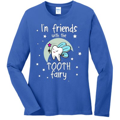 Tooth Fairy Teeth Dentist Dental Hygienist Assistant Gift Ladies Long Sleeve Shirt