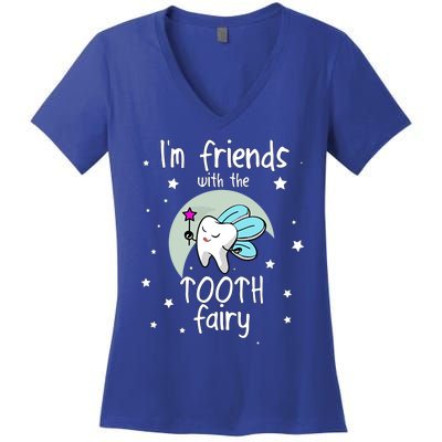 Tooth Fairy Teeth Dentist Dental Hygienist Assistant Gift Women's V-Neck T-Shirt