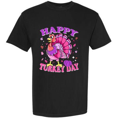 Thanksgiving Female Turkey Happy Turkey Day Garment-Dyed Heavyweight T-Shirt