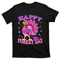 Thanksgiving Female Turkey Happy Turkey Day T-Shirt