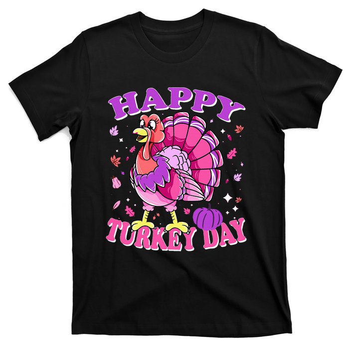 Thanksgiving Female Turkey Happy Turkey Day T-Shirt