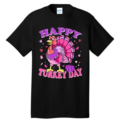 Thanksgiving Female Turkey Happy Turkey Day Tall T-Shirt