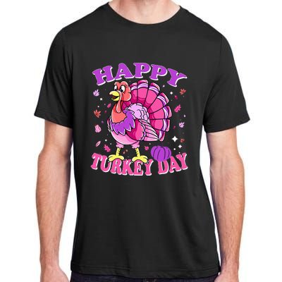 Thanksgiving Female Turkey Happy Turkey Day Adult ChromaSoft Performance T-Shirt