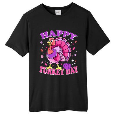 Thanksgiving Female Turkey Happy Turkey Day Tall Fusion ChromaSoft Performance T-Shirt