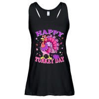 Thanksgiving Female Turkey Happy Turkey Day Ladies Essential Flowy Tank